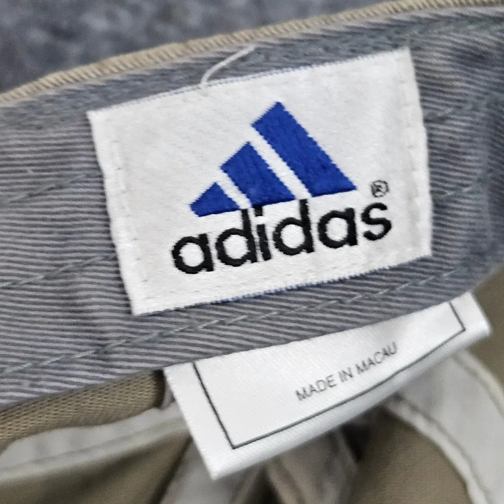 Adidas‎ Hat Strapback Cap Beige Blue Logo Sporty Dad Cap Casual Minimal Utility